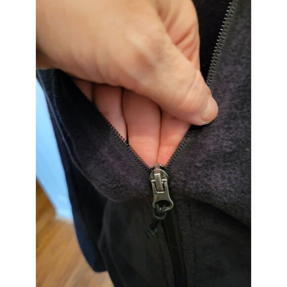 Women Magellan Outdoors Black Arctic Fleece Jacket M Zipper Gorpcore Winter Cozy - Picture 5 of 10